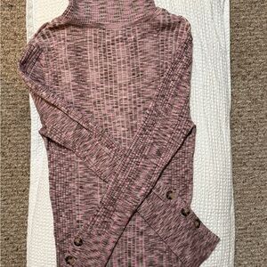 Pink and Black Women's Sweater